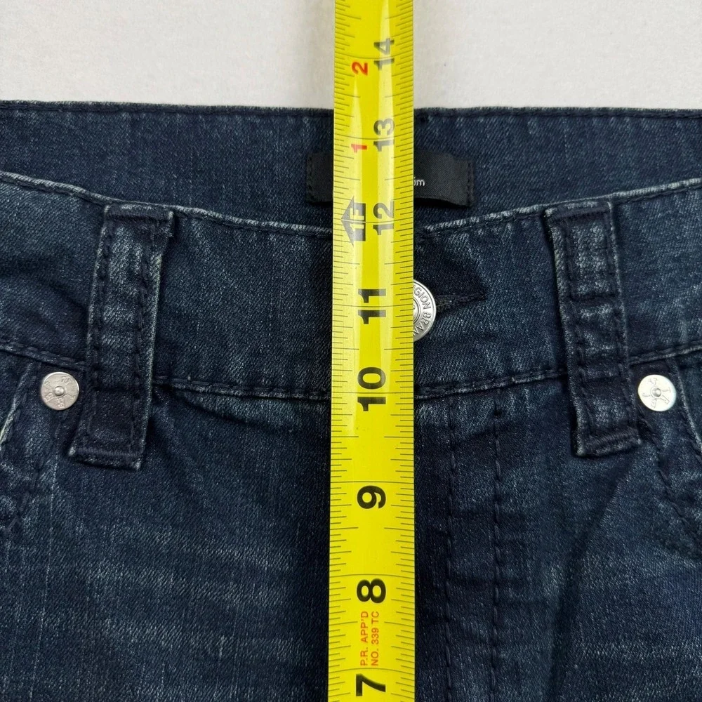 True Religion Men's Geno Relaxed Slim Big T Blue Denim Jeans 36x32 NWT $199.00